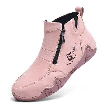 🏃‍♀️👢Promotion - 70% OFF! ✨Women's Outdoor Comfort Waterproof Non-slip Slip-On Driving Boots Wide Toe Orthopedic Shoes - Proven Plantar Fasciitis, Foot and Heel Pain Relief