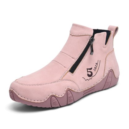🏃‍♀️👢Promotion - 70% OFF! ✨Women's Outdoor Comfort Waterproof Non-slip Slip-On Driving Boots Wide Toe Orthopedic Shoes - Proven Plantar Fasciitis, Foot and Heel Pain Relief