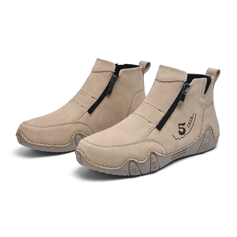 🏃‍♀️👢Promotion - 70% OFF! ✨Women's Outdoor Comfort Waterproof Non-slip Slip-On Driving Boots Wide Toe Orthopedic Shoes - Proven Plantar Fasciitis, Foot and Heel Pain Relief