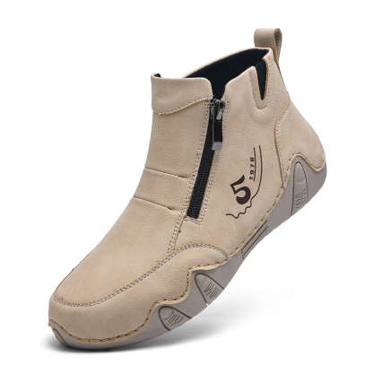 🏃‍♀️👢Promotion - 70% OFF! ✨Women's Outdoor Comfort Waterproof Non-slip Slip-On Driving Boots Wide Toe Orthopedic Shoes - Proven Plantar Fasciitis, Foot and Heel Pain Relief