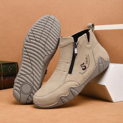 🏃‍♀️👢Promotion - 70% OFF! ✨Women's Outdoor Comfort Waterproof Non-slip Slip-On Driving Boots Wide Toe Orthopedic Shoes - Proven Plantar Fasciitis, Foot and Heel Pain Relief