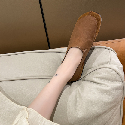 🔥Limited Time Offer 50% OFF🔥Women's Loafers Flat Slip-On Shoes Leather Soft Low Heel for Casual Office Walking - Proven Plantar Fasciitis, Foot and Heel Pain Relief
