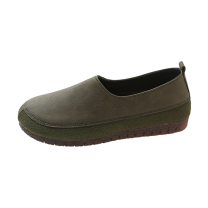 🔥Limited Time Offer 50% OFF🔥Women's Loafers Flat Slip-On Shoes Leather Soft Low Heel for Casual Office Walking - Proven Plantar Fasciitis, Foot and Heel Pain Relief