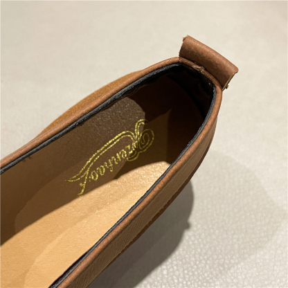 🔥Limited Time Offer 50% OFF🔥Women's Loafers Flat Slip-On Shoes Leather Soft Low Heel for Casual Office Walking - Proven Plantar Fasciitis, Foot and Heel Pain Relief
