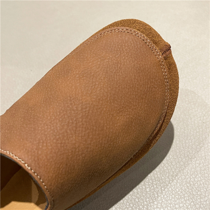 🔥Limited Time Offer 50% OFF🔥Women's Loafers Flat Slip-On Shoes Leather Soft Low Heel for Casual Office Walking - Proven Plantar Fasciitis, Foot and Heel Pain Relief