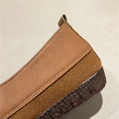 🔥Limited Time Offer 50% OFF🔥Women's Loafers Flat Slip-On Shoes Leather Soft Low Heel for Casual Office Walking - Proven Plantar Fasciitis, Foot and Heel Pain Relief