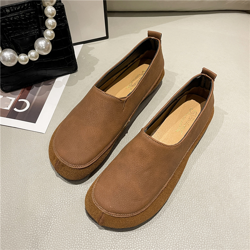 🔥Limited Time Offer 50% OFF🔥Women's Loafers Flat Slip-On Shoes Leather Soft Low Heel for Casual Office Walking - Proven Plantar Fasciitis, Foot and Heel Pain Relief