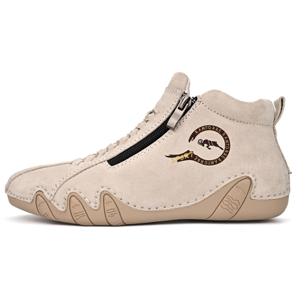 ⏰Promotion - 70% OFF🔥Women's Waterproof Casual Ankle Boots for Hiking Camping & Driving Double Side Zipper - Proven Plantar Fasciitis, Foot and Heel Pain Relief