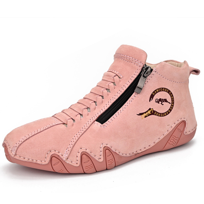 ⏰Promotion - 70% OFF🔥Women's Waterproof Casual Ankle Boots for Hiking Camping & Driving Double Side Zipper - Proven Plantar Fasciitis, Foot and Heel Pain Relief
