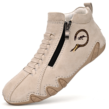 ⏰Promotion - 70% OFF🔥Women's Waterproof Casual Ankle Boots for Hiking Camping & Driving Double Side Zipper - Proven Plantar Fasciitis, Foot and Heel Pain Relief