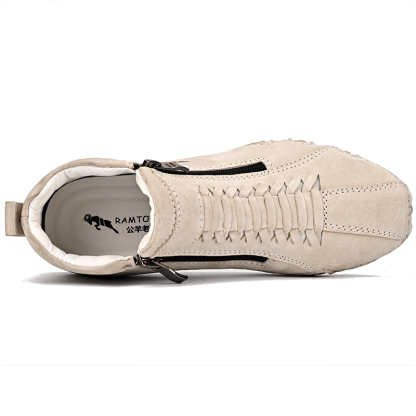 ⏰Promotion - 70% OFF🔥Women's Waterproof Casual Ankle Boots for Hiking Camping & Driving Double Side Zipper - Proven Plantar Fasciitis, Foot and Heel Pain Relief