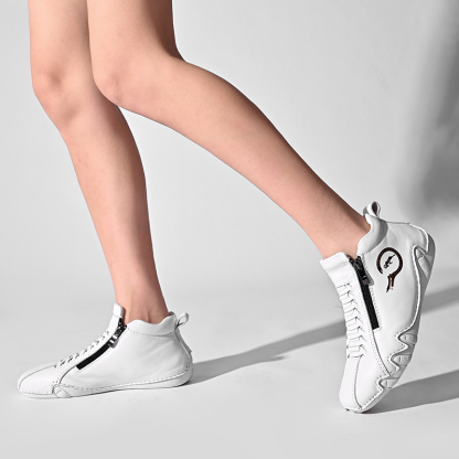 ⏰Promotion - 70% OFF🔥Women's Waterproof Casual Ankle Boots for Hiking Camping & Driving Double Side Zipper - Proven Plantar Fasciitis, Foot and Heel Pain Relief
