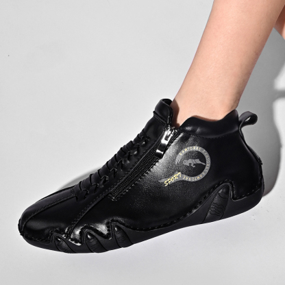 ⏰Promotion - 70% OFF🔥Women's Waterproof Casual Ankle Boots for Hiking Camping & Driving Double Side Zipper - Proven Plantar Fasciitis, Foot and Heel Pain Relief