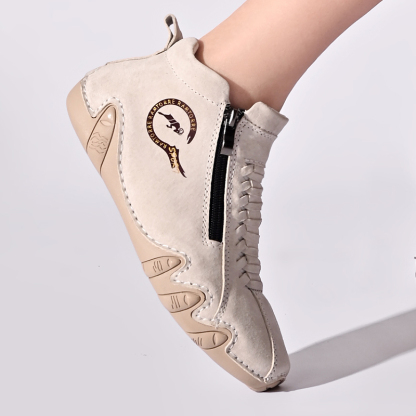 ⏰Promotion - 70% OFF🔥Women's Waterproof Casual Ankle Boots for Hiking Camping & Driving Double Side Zipper - Proven Plantar Fasciitis, Foot and Heel Pain Relief
