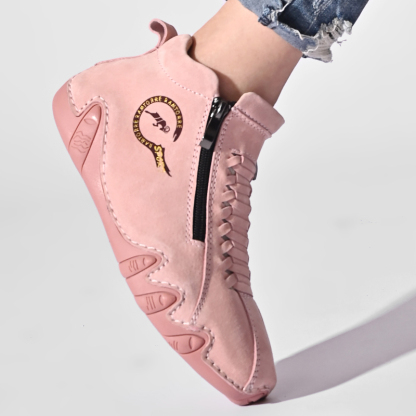 ⏰Promotion - 70% OFF🔥Women's Waterproof Casual Ankle Boots for Hiking Camping & Driving Double Side Zipper - Proven Plantar Fasciitis, Foot and Heel Pain Relief