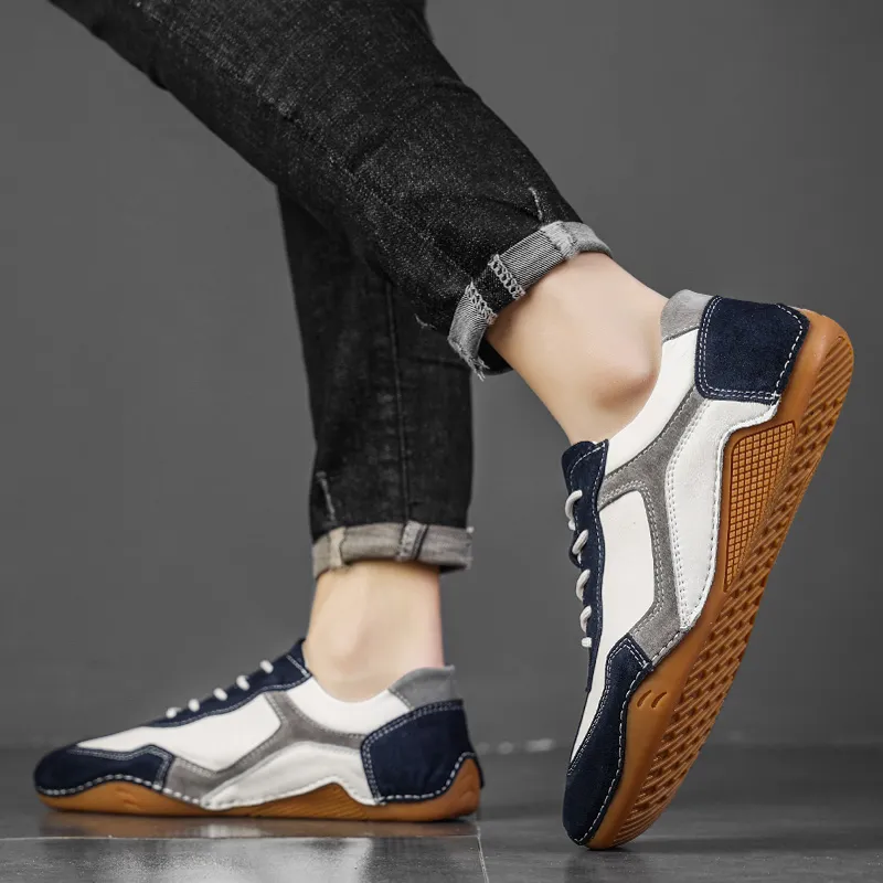 🔥On This Week Sale OFF 70%🔥Barefoot Walking Shoes Couple Fashion Color Blocking Casual Lightweight Commute Sneakers Slip-on Shoes - Improve Posture and Get Rid of Painless Walking and Standing