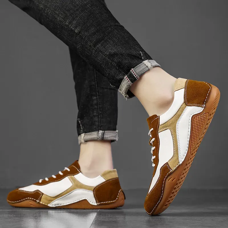 🔥On This Week Sale OFF 70%🔥Barefoot Walking Shoes Couple Fashion Color Blocking Casual Lightweight Commute Sneakers Slip-on Shoes - Improve Posture and Get Rid of Painless Walking and Standing