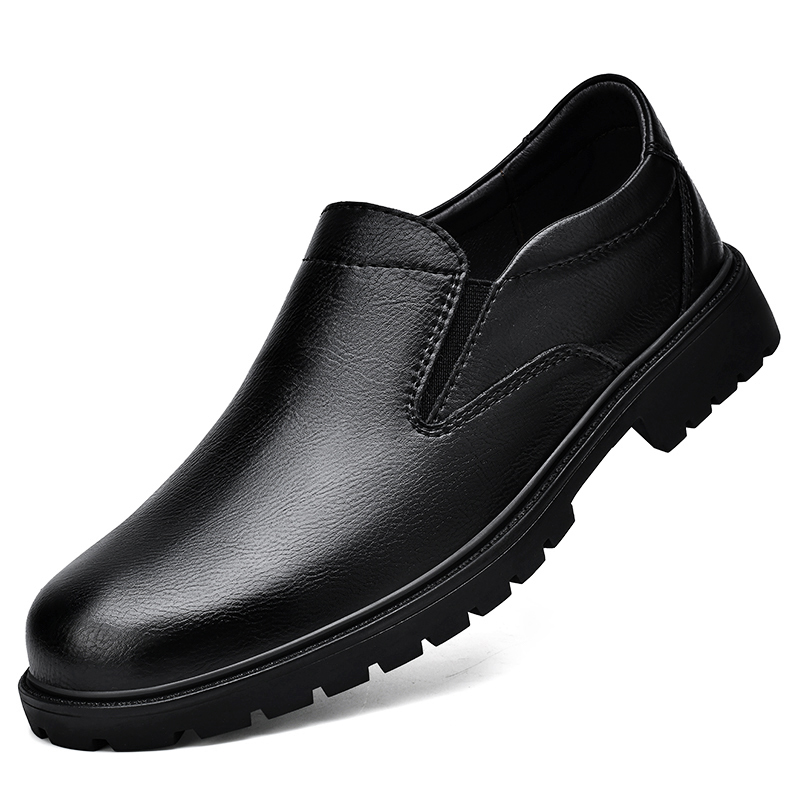 🔥On This Week Sale OFF 70%🔥Men's Classic 100% Genuine Leather Handcrafted Slip-On Shoes – Waterproof, Lightweight, Anti-Slip Sole