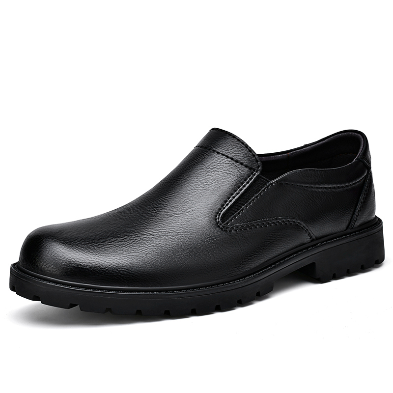 🔥On This Week Sale OFF 70%🔥Men's Classic 100% Genuine Leather Handcrafted Slip-On Shoes – Waterproof, Lightweight, Anti-Slip Sole