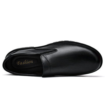 🔥On This Week Sale OFF 70%🔥Men's Classic 100% Genuine Leather Handcrafted Slip-On Shoes – Waterproof, Lightweight, Anti-Slip Sole
