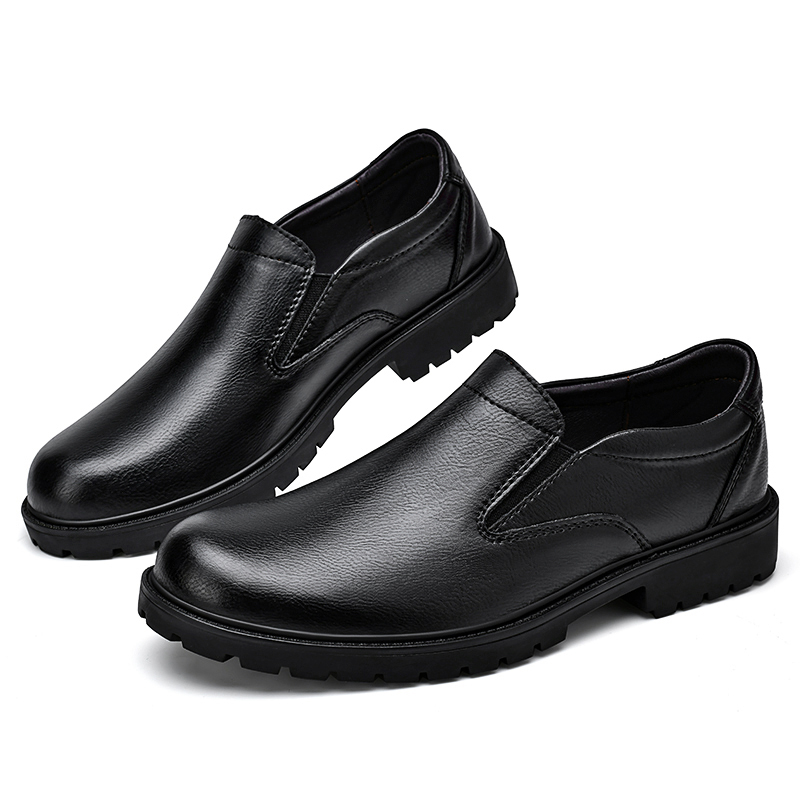 🔥On This Week Sale OFF 70%🔥Men's Classic 100% Genuine Leather Handcrafted Slip-On Shoes – Waterproof, Lightweight, Anti-Slip Sole