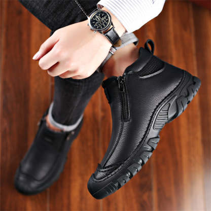 🔥🚀New product promotion 50% OFF🌟👟💥Zipper Warm Velvet Men Boots Shoes