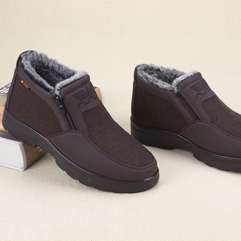 🔥Hot Sale 70% OFF🎉Men's Everyday Warm Orthopedic Waterproof And Non-Slip Slip-On Shoes - The best gift for your family