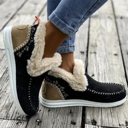 🌸🎉 Promotion - 70% OFF! ✨💫2025 New Ladies Suede Fit Warm Cotton Shoes Snow Boots - Proven Plantar Fasciitis, Foot and Heel Pain Relief