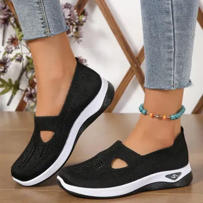 🔥Last Day Promotion 70% OFF⏰ Women's comfortable breathable knitted sneakers - Proven Plantar Fasciitis, Foot and Heel Pain Relief