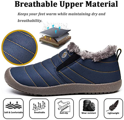 ⏰Promotion - 70% OFF🔥Women's Waterproof Warm Plush Lined Outdoor Snow Ankle Boots - Improve Posture and Get Rid of Painless Walking and Standing