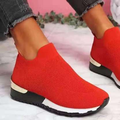 🏃‍♀️👢Promotion - 70% OFF! ✨Women's Elastic Slip-on Flat Orthopedic Shoes - Proven Plantar Fasciitis, Foot and Heel Pain Relief
