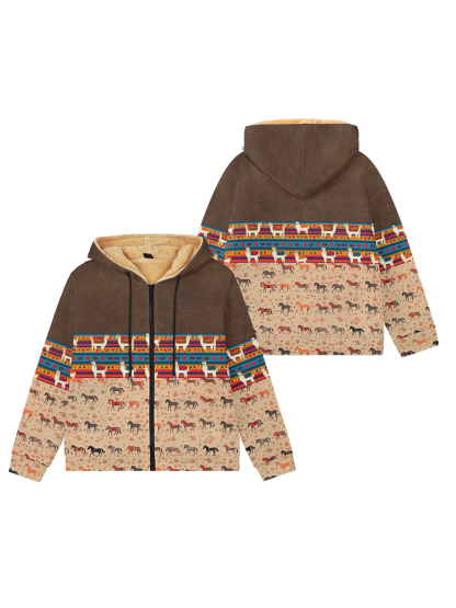Herren Sweatshirt mit Kapuze und Reißverschluss
