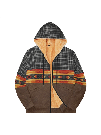 Herren Sweatshirt mit Kapuze und Reißverschluss