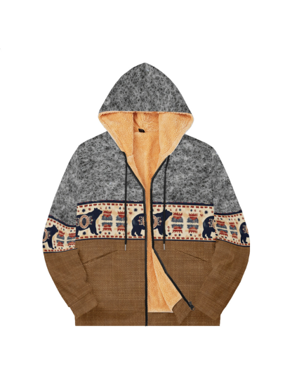 Herren Sweatshirt mit Kapuze und Reißverschluss
