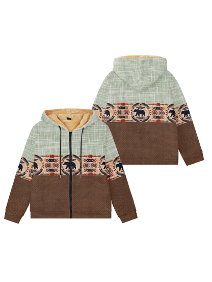 Herren Sweatshirt mit Kapuze und Reißverschluss