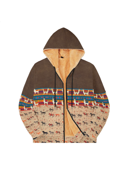 Herren Sweatshirt mit Kapuze und Reißverschluss