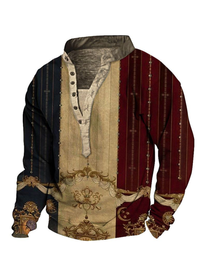 Bedrucktes Herren-Sweatshirt im Western-Stil