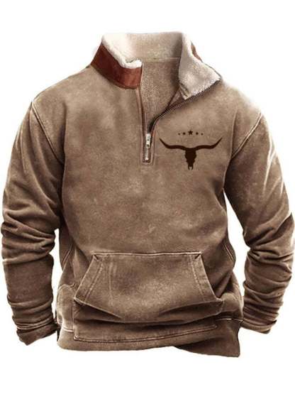 Herren Zip Fleece Sweatshirt