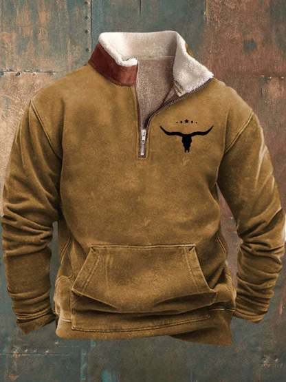 Herren Zip Fleece Sweatshirt