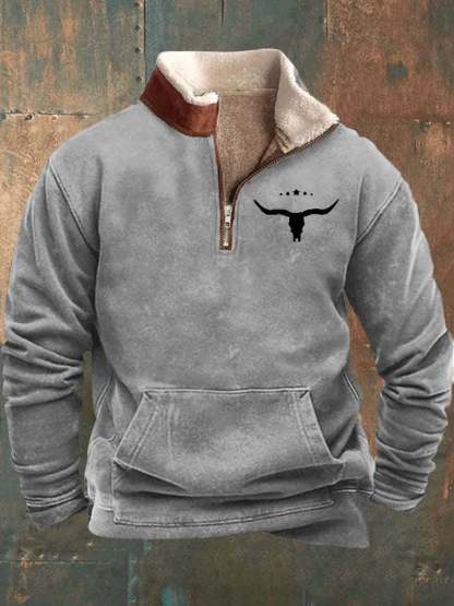 Herren Zip Fleece Sweatshirt