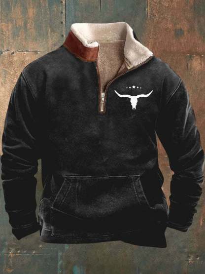 Herren Zip Fleece Sweatshirt