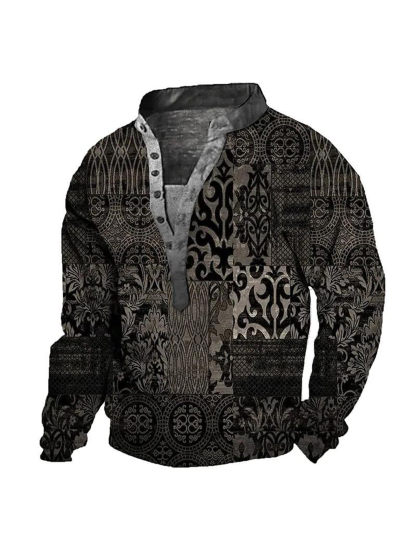Herren Western Style Ethnisches Sweatshirt