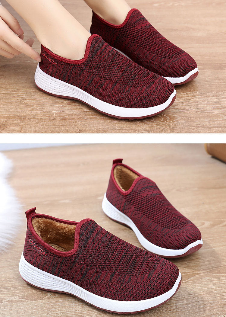 Owlkay Women's Warm Anti-slip Sports Cotton Shoes