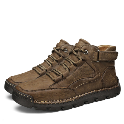 🔥Limited Time Offer 70% OFF🔥 Men's Handcrafted Cowhide Orthopedic Shoes - Relieve Foot Pain