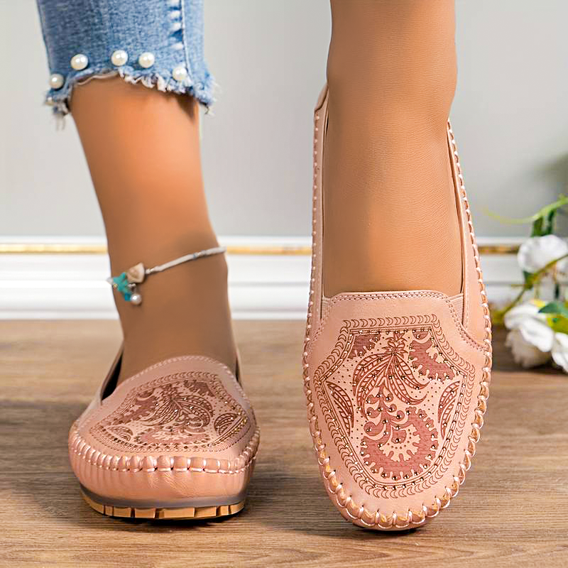 🔥Best Seller-Last Day Sale 70% OFF🔥Women's Leather Moccasins - Proven Plantar Fasciitis, Foot and Heel Pain Relief