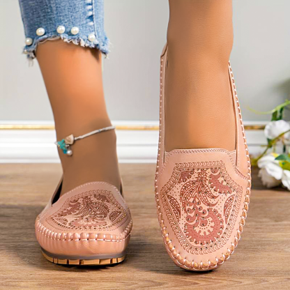 🔥Best Seller-Last Day Sale 70% OFF🔥Women's Leather Moccasins - Proven Plantar Fasciitis, Foot and Heel Pain Relief