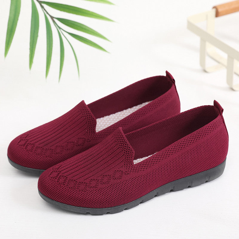 🔥Last Day 70% OFF ⏰Women's Stylish Knit Mesh Slip-on Sneakers - Proven Plantar Fasciitis, Foot and Heel Pain Relief