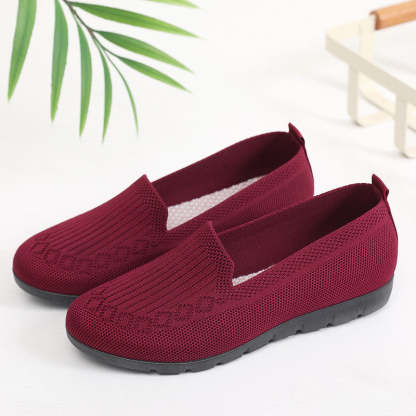 🔥Last Day 70% OFF ⏰Women's Stylish Knit Mesh Slip-on Sneakers - Proven Plantar Fasciitis, Foot and Heel Pain Relief