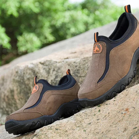 (⏰Limited Time Sale 70% OFF) Men's Orthopedic Slip-On Shoes, Lightweight Comfortable Wide Toe Walking Shoes