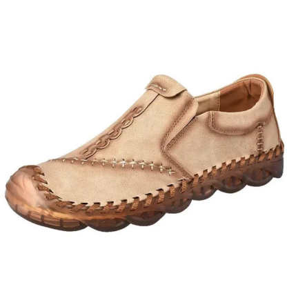 ⏰Big Sale Up To 70%🔥Men Lightweight Non-slip Handmade Shoes Orthopedic Leather Shoes - Relaxes Muscles And Relieves Fatigue